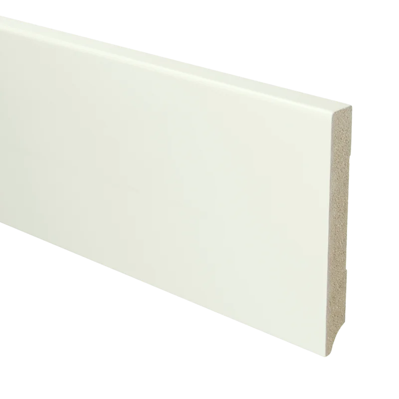 MDF Moderne Plint 120x15 RAL 9016 Verkeerswit 15953 Flitsaanbieding